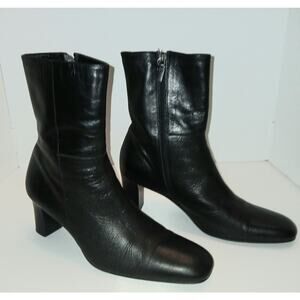 Ralph Lauren Women Leather Wedge Boots, 8B